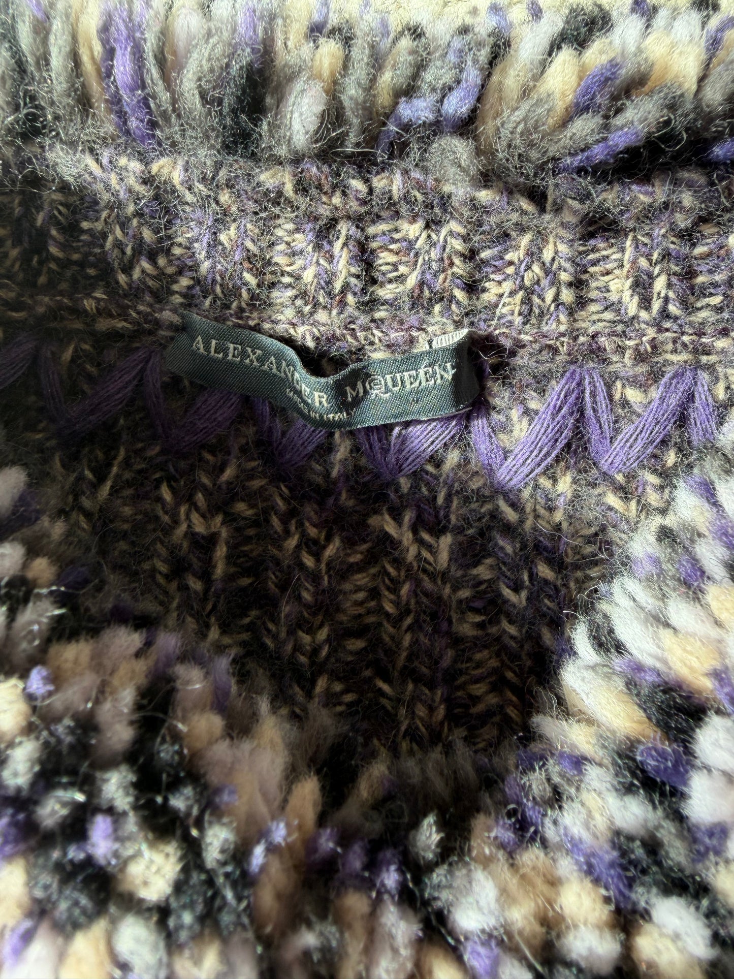 Alexander McQueen F/W 2005 Purple Knitted Jumper