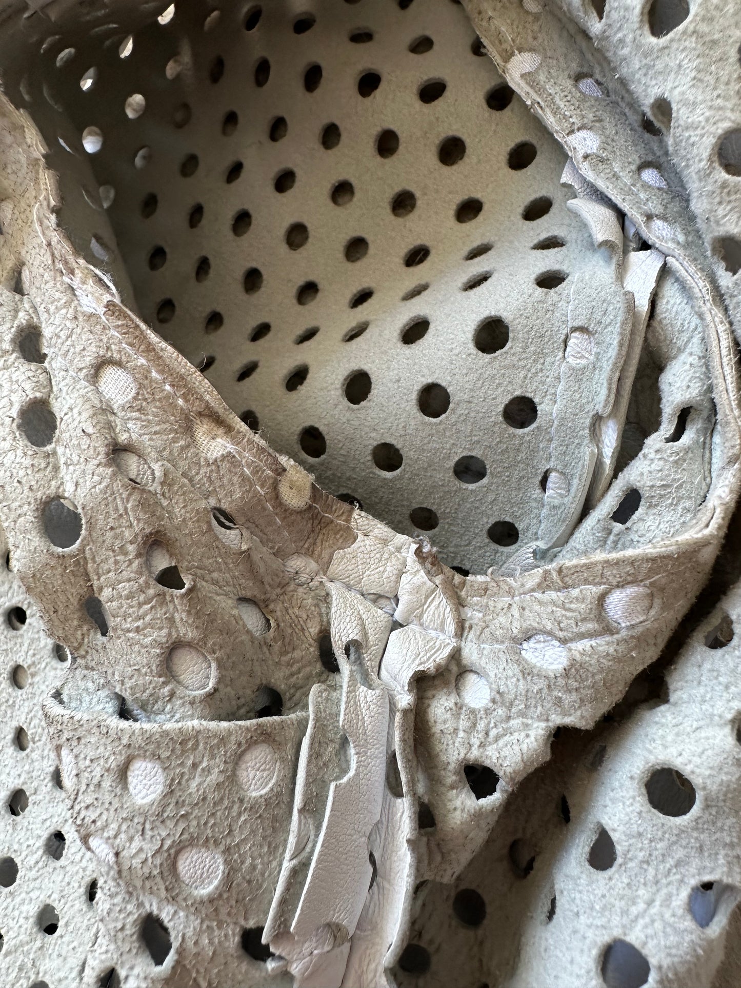 Vintage Iceberg Perforated Leather Jacket