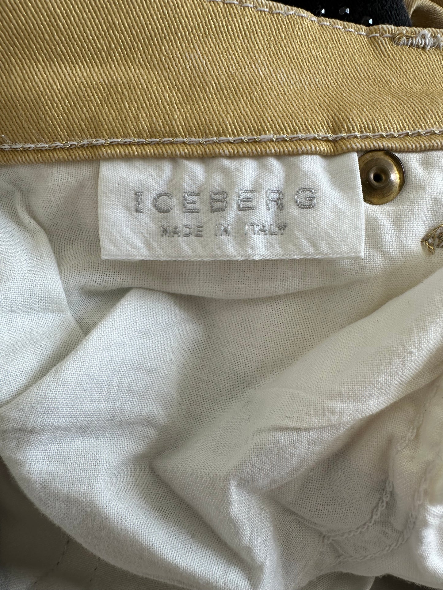Vintage Iceberg S/S 2001 Denim Pop Art Trousers