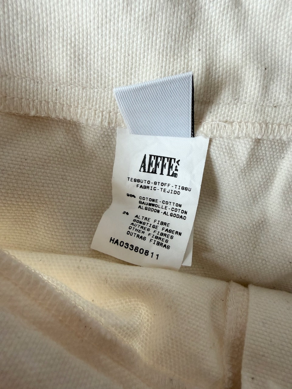 Moschino Cheap & Chic Cream Lace Up Trousers