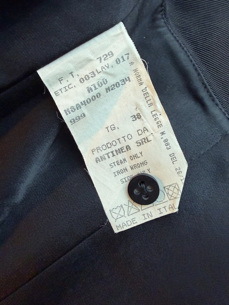 Vintage Emporio Armani Black Strapless Dress