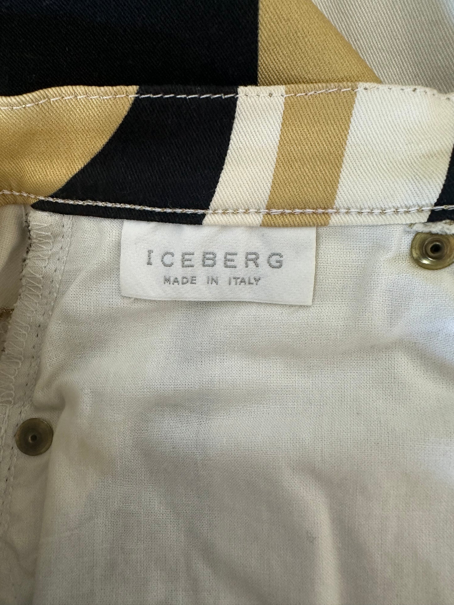 Vintage Iceberg S/S 2001 Patterned Jeans