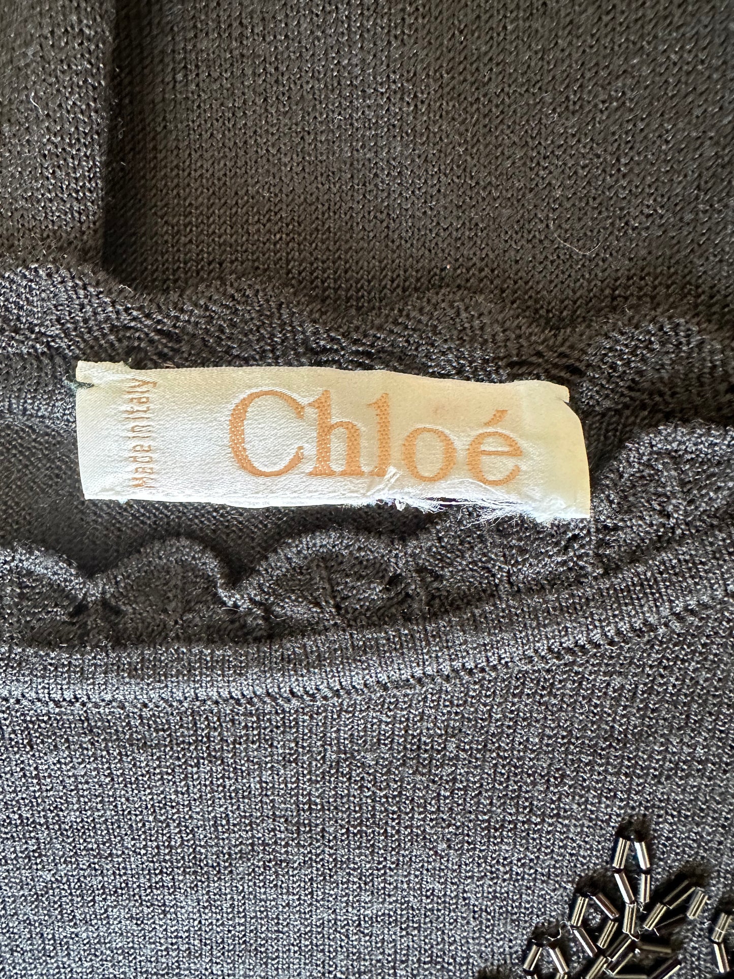 Vintage Chloé Black Knitted Dress
