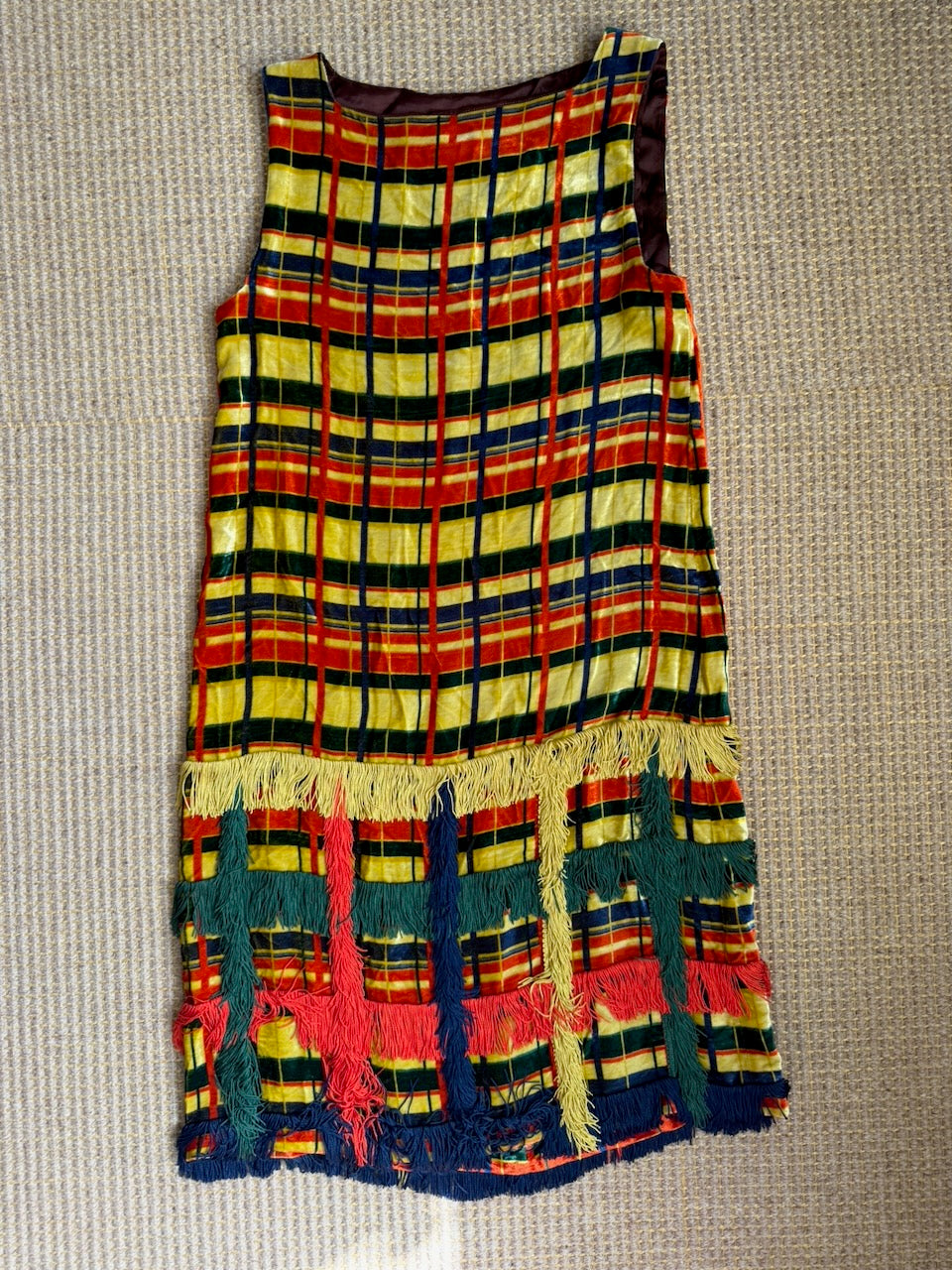 Vintage Jean Paul Gaultier F/W 1997 Tartan Velvet Dress