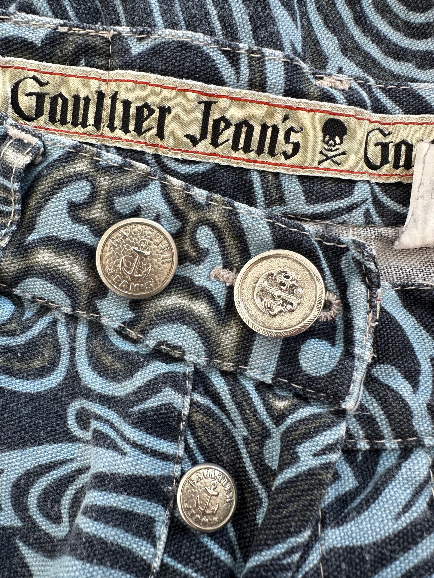 Vintage Gaultier Jeans S/S 1996 Tribal Print Pants