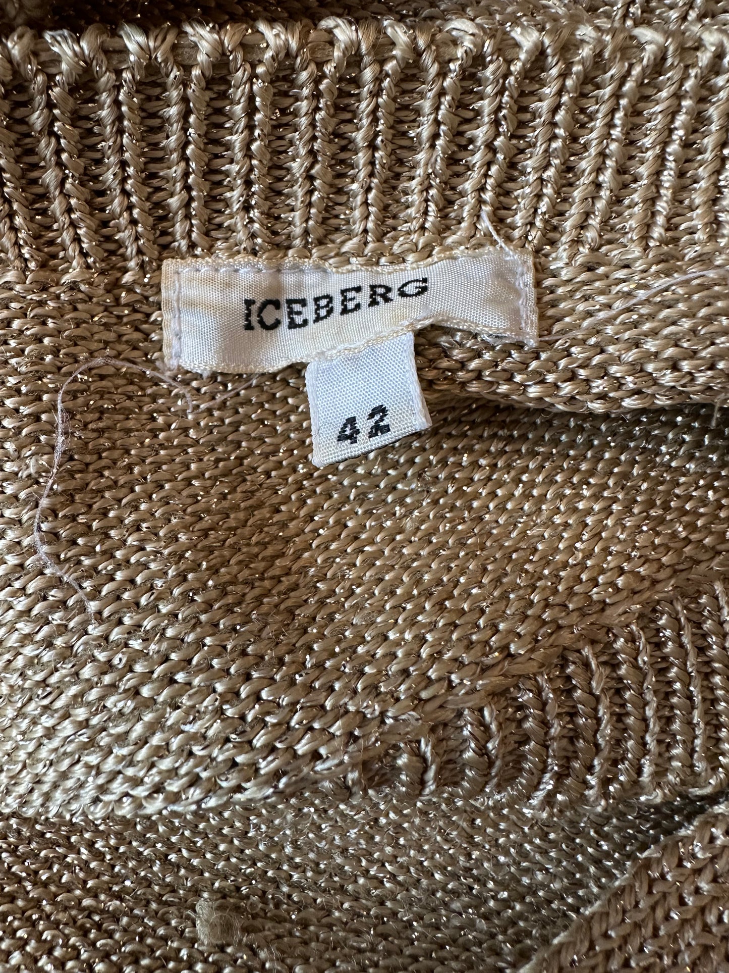 Vintage Iceberg Gold Knitted Bralette