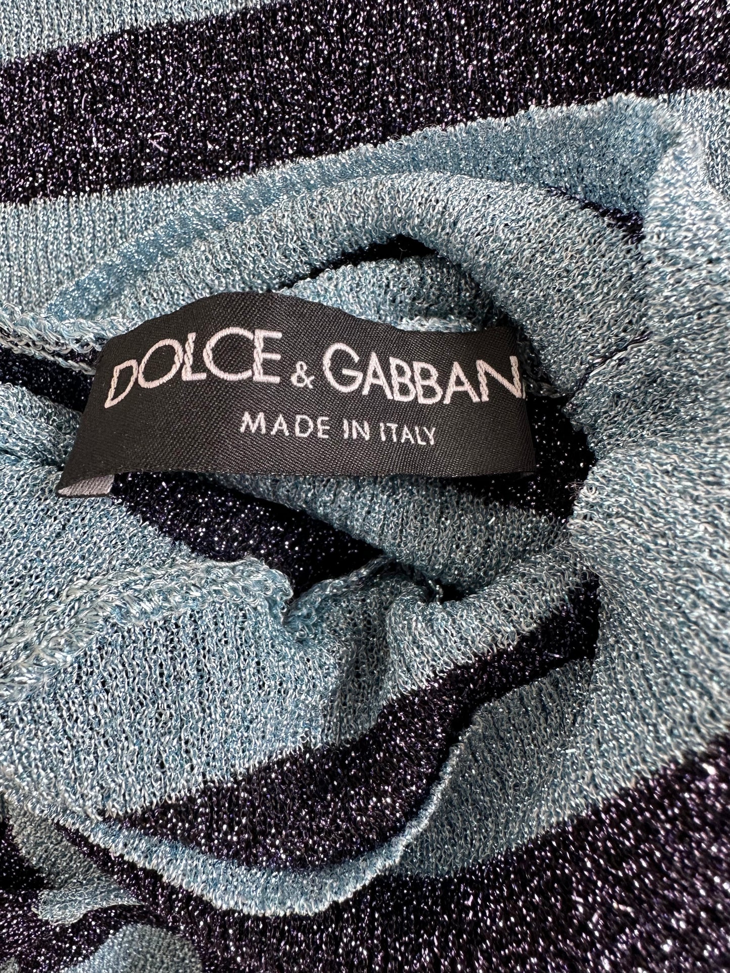 Vintage Dolce & Gabbana F/W 2000 Sparkly Turtleneck