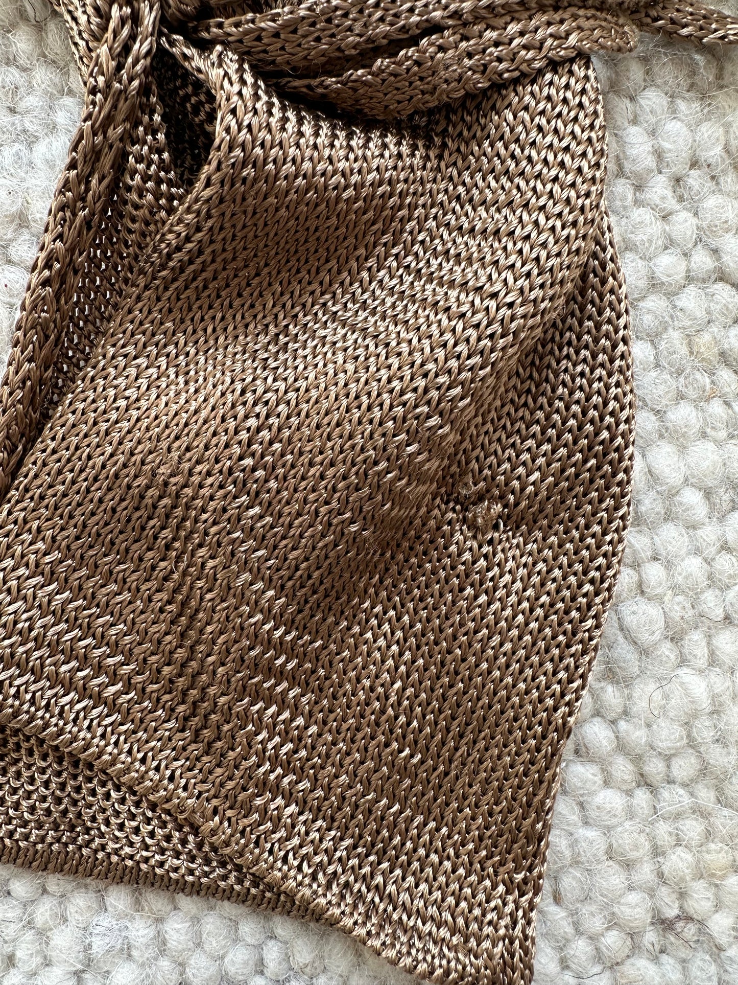 Vintage Thierry Mugler Gold Lurex Knitted Top