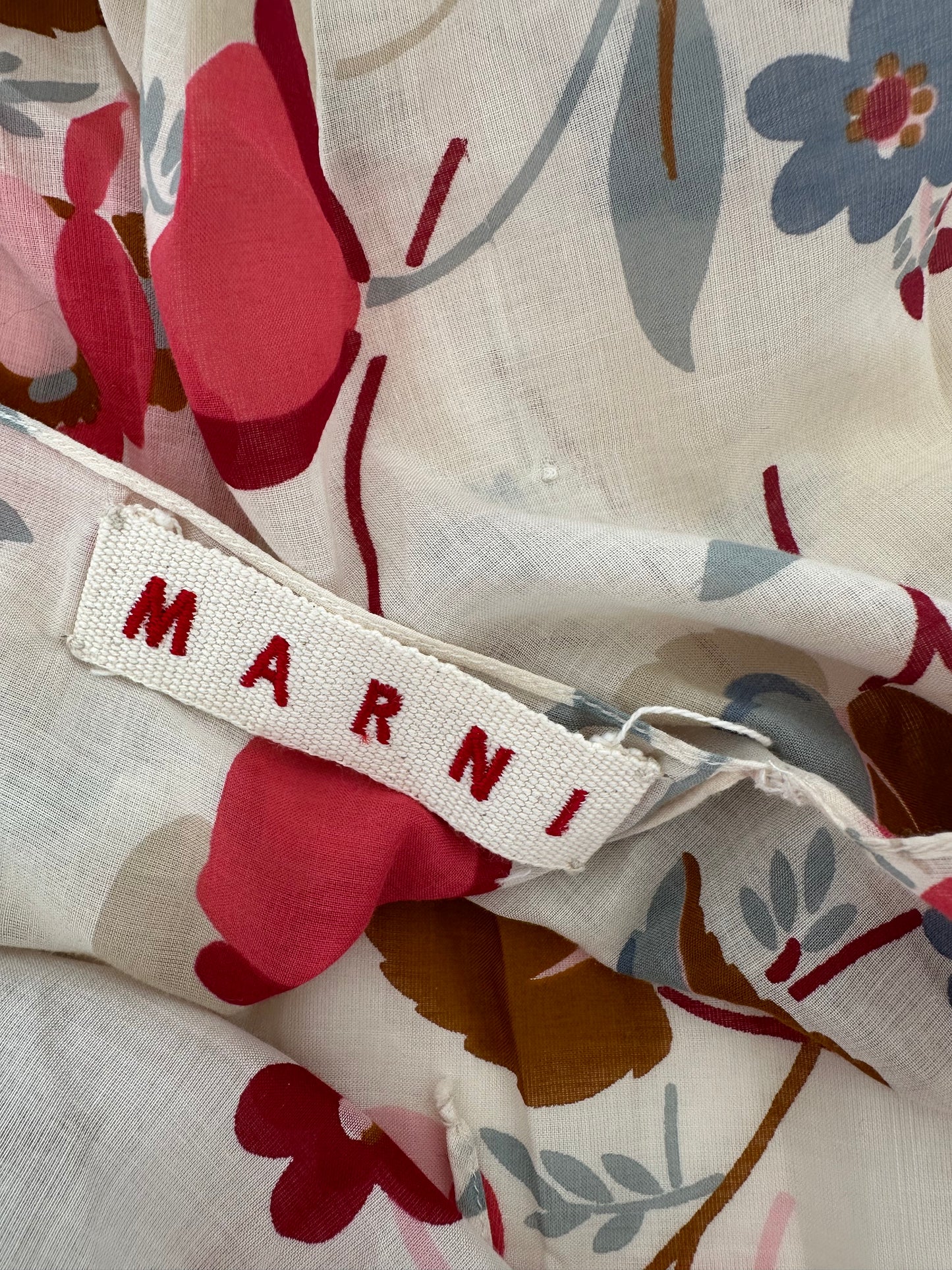 Vintage Marni S/S 2003 Floral Midi Dress