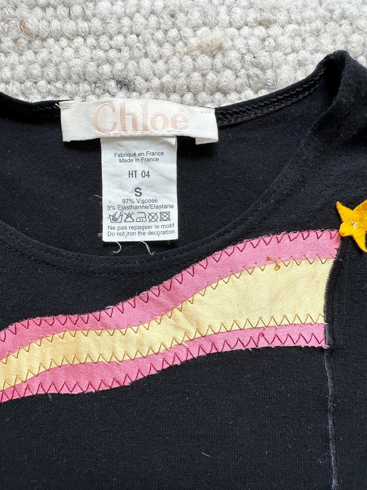 Vintage 90s Chloé Embroidered T-shirt