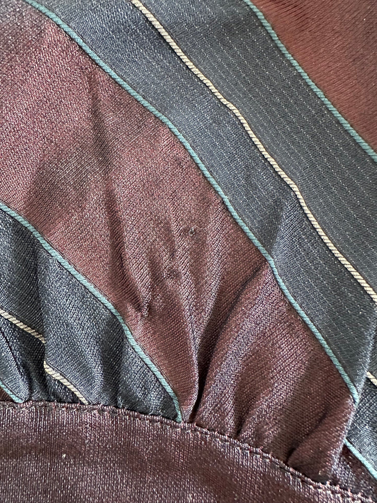 Vintage Emporio Armani Silk Striped Skirt