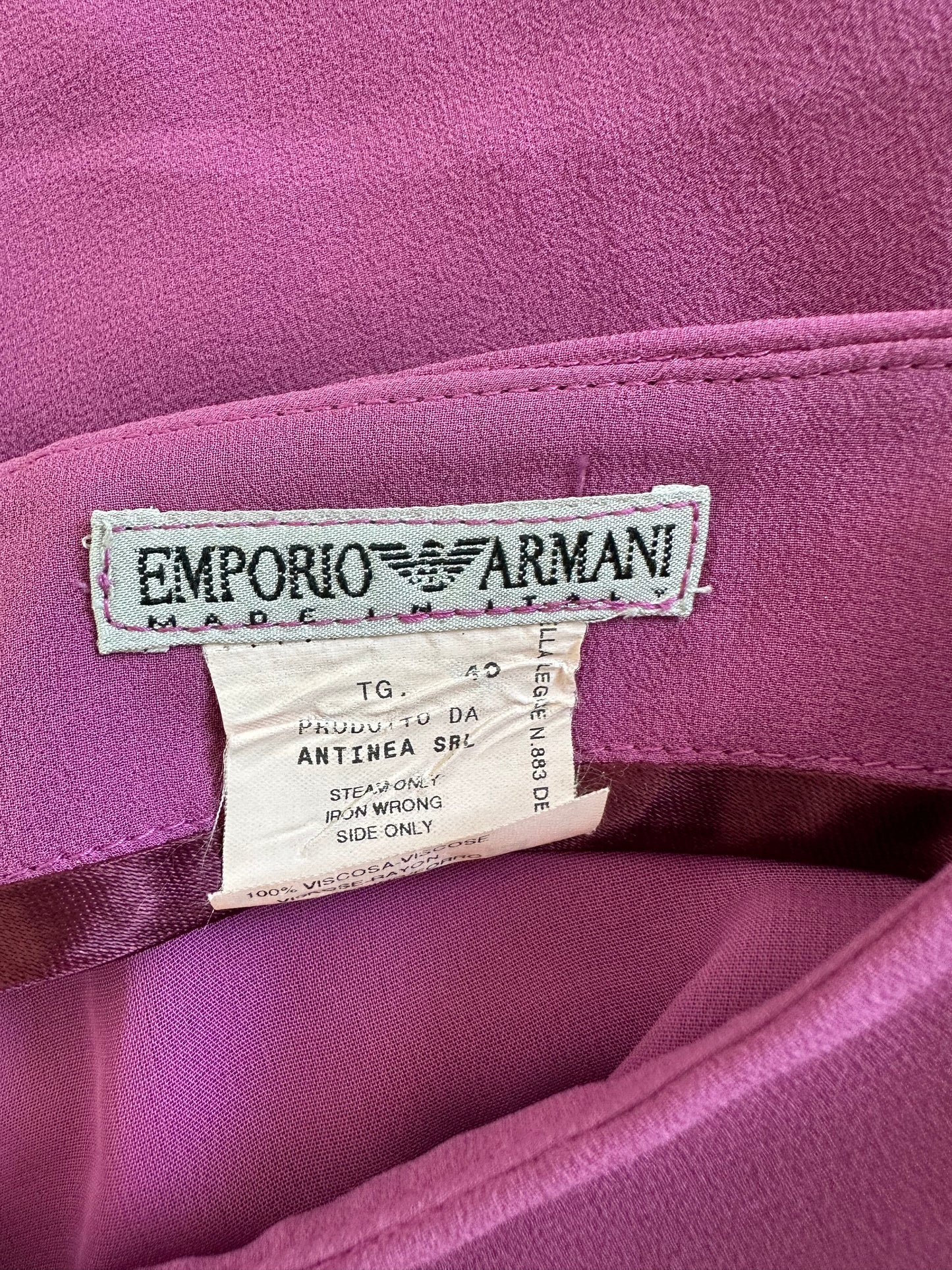 Vintage Emporio Armani Purple Skirt
