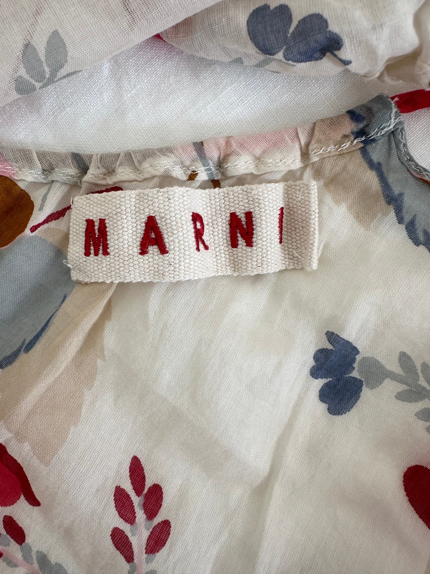 Vintage Marni S/S 2003 Floral Cotton Top