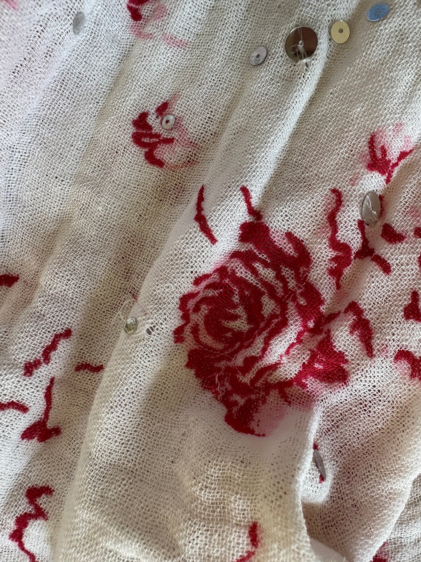 Vintage Marni Floral Sequin Maxi Skirt