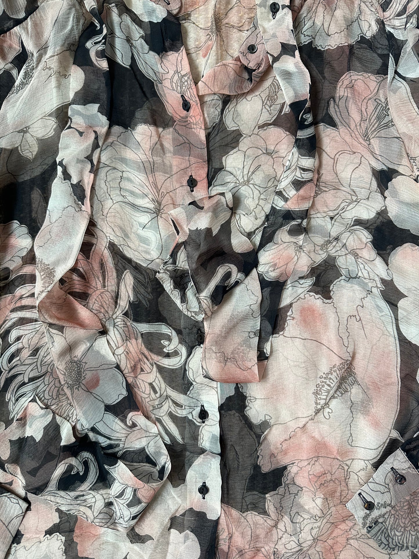 Vintage Chloé F/W 2003 Floral Silk Blouse