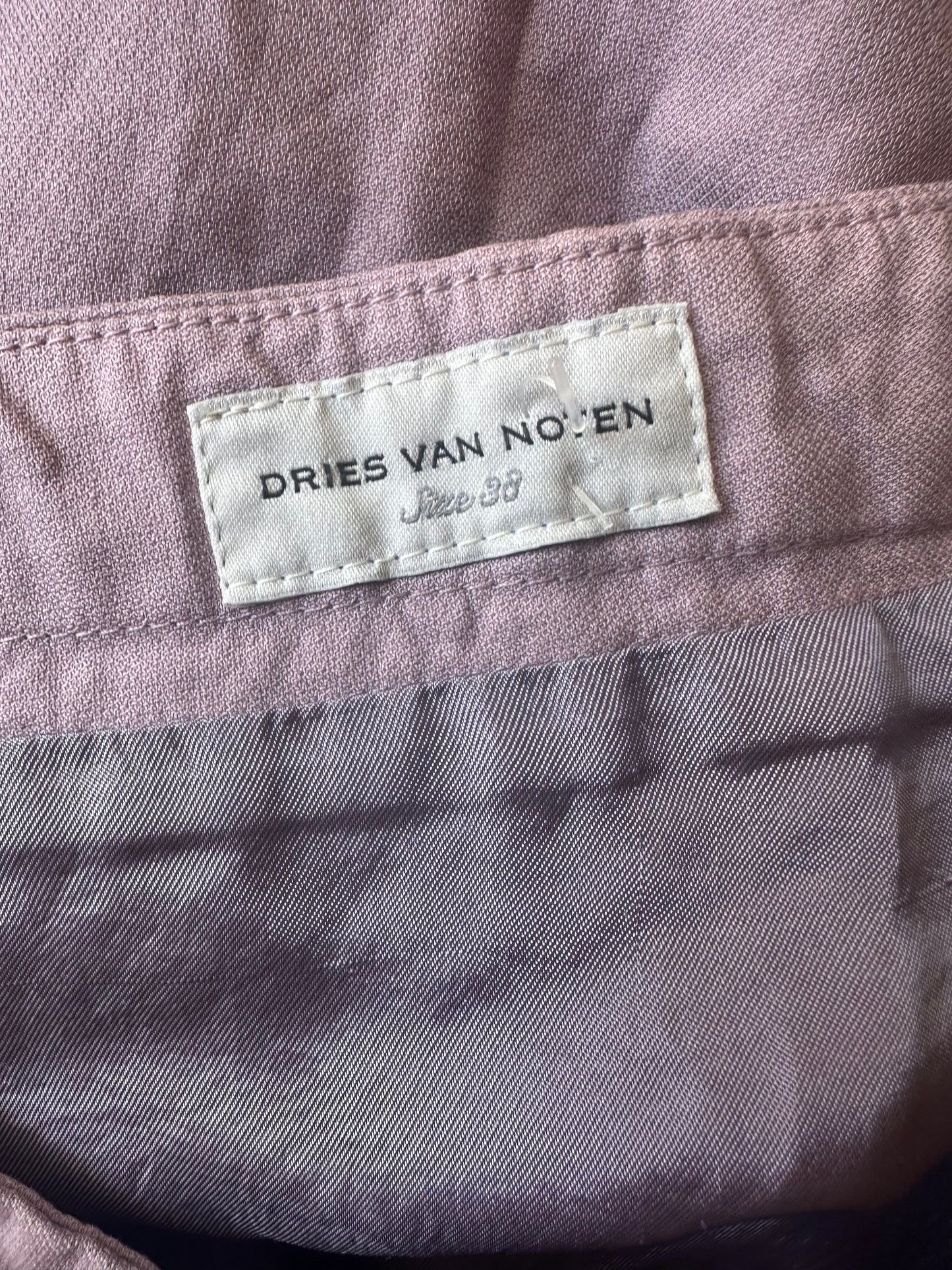 Dries van Noten Purple Midi Skirt