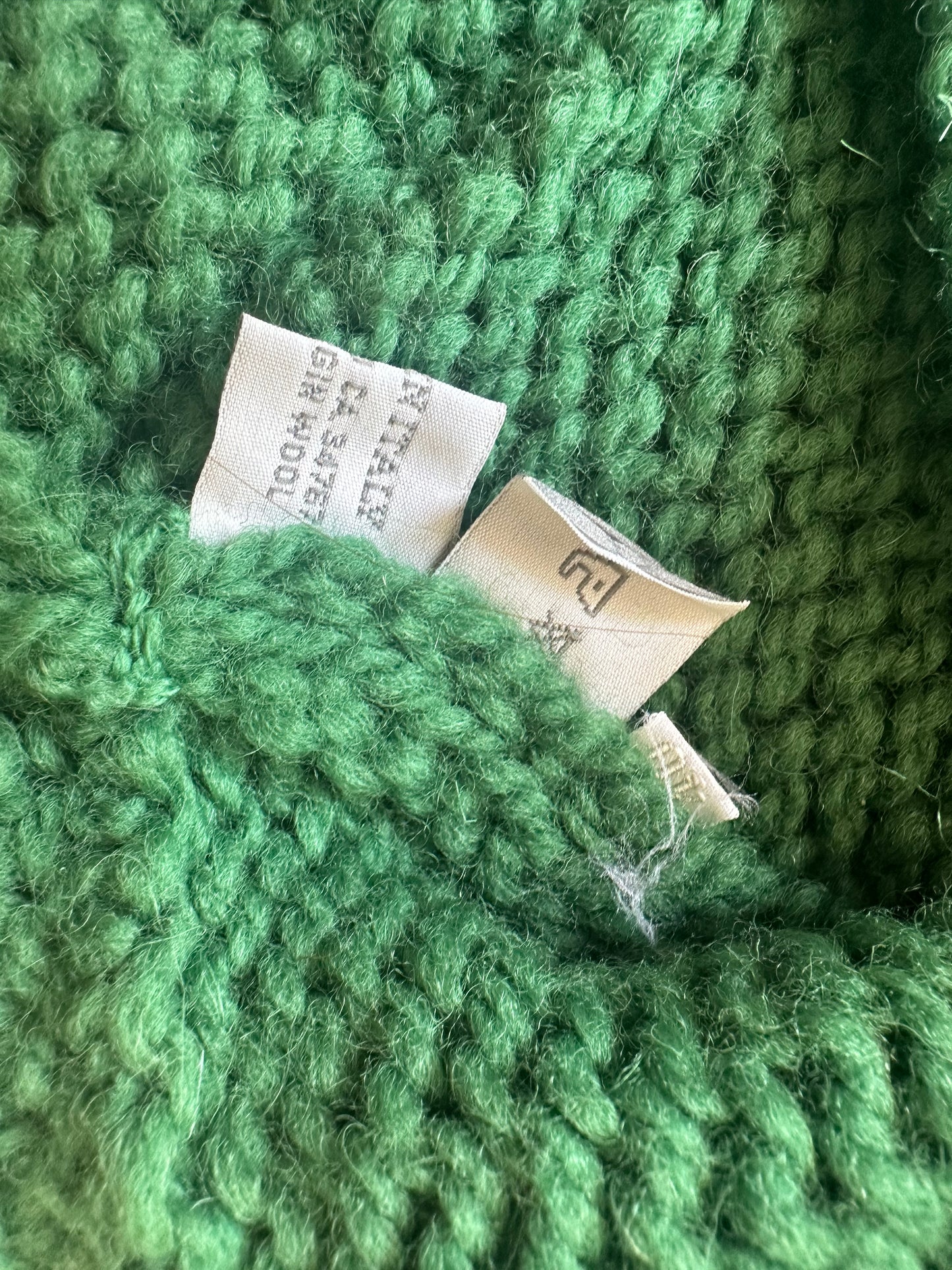 Vintage Miu Miu F/W 1999 Green Knitted Turtleneck