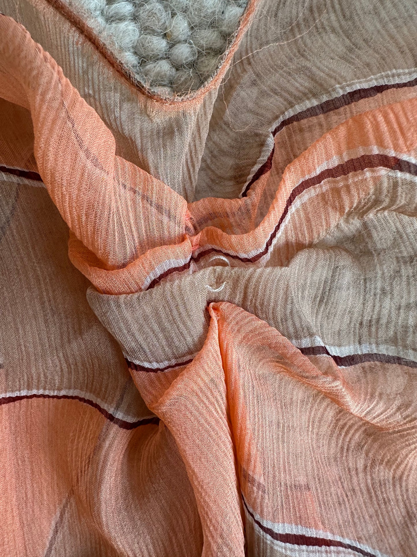 Vintage Prada F/W 2000 Silk Striped Dress