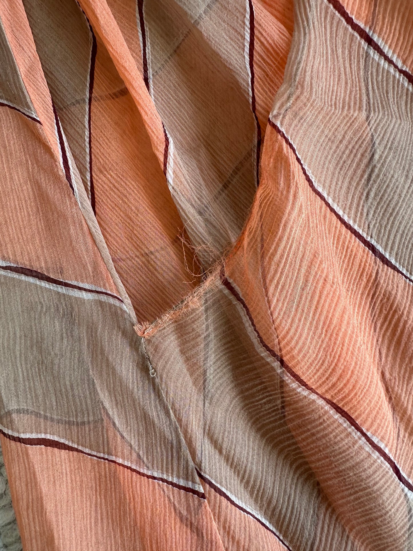 Vintage Prada F/W 2000 Silk Striped Dress