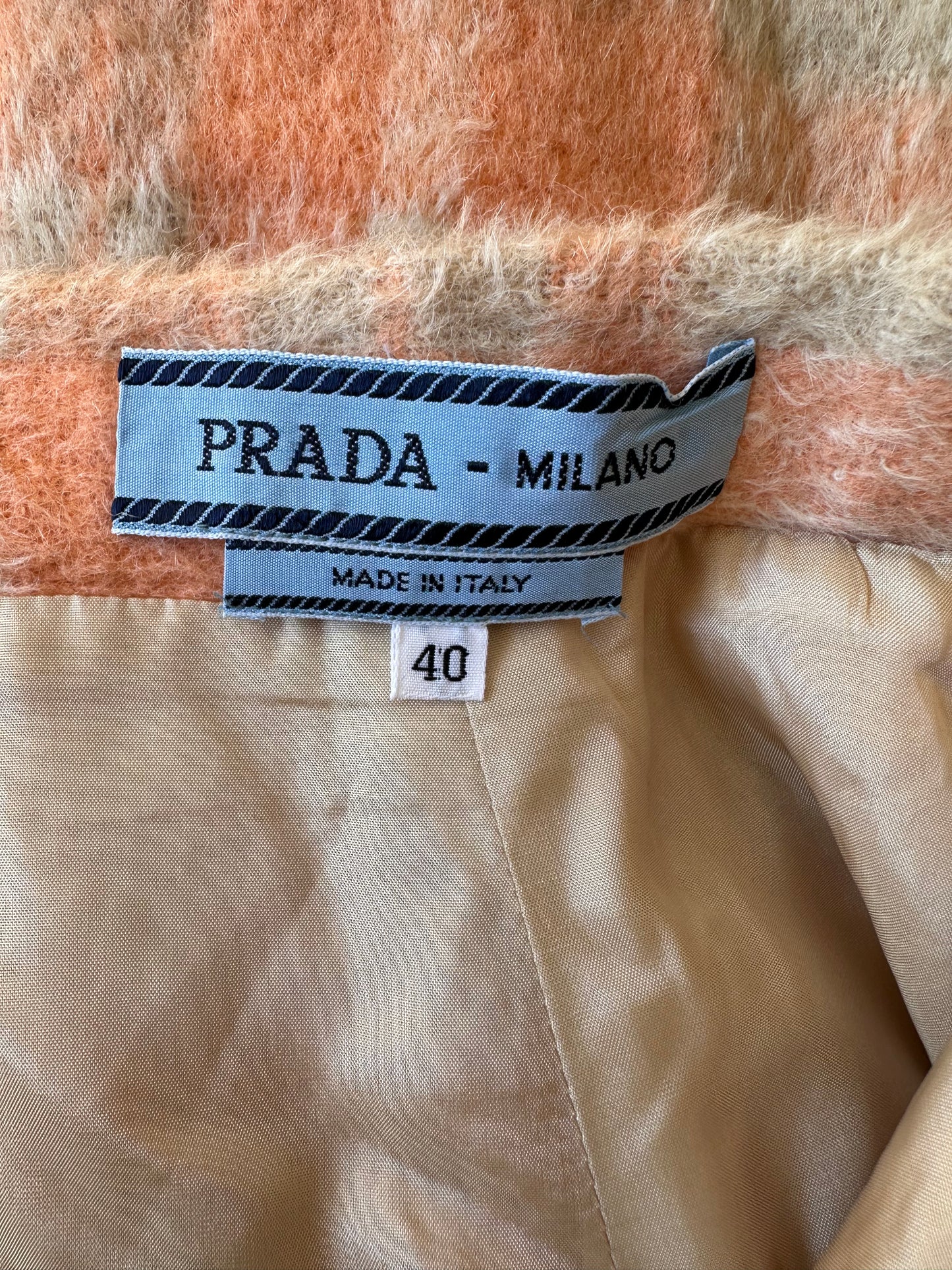 Vintage Prada Checked Skirt
