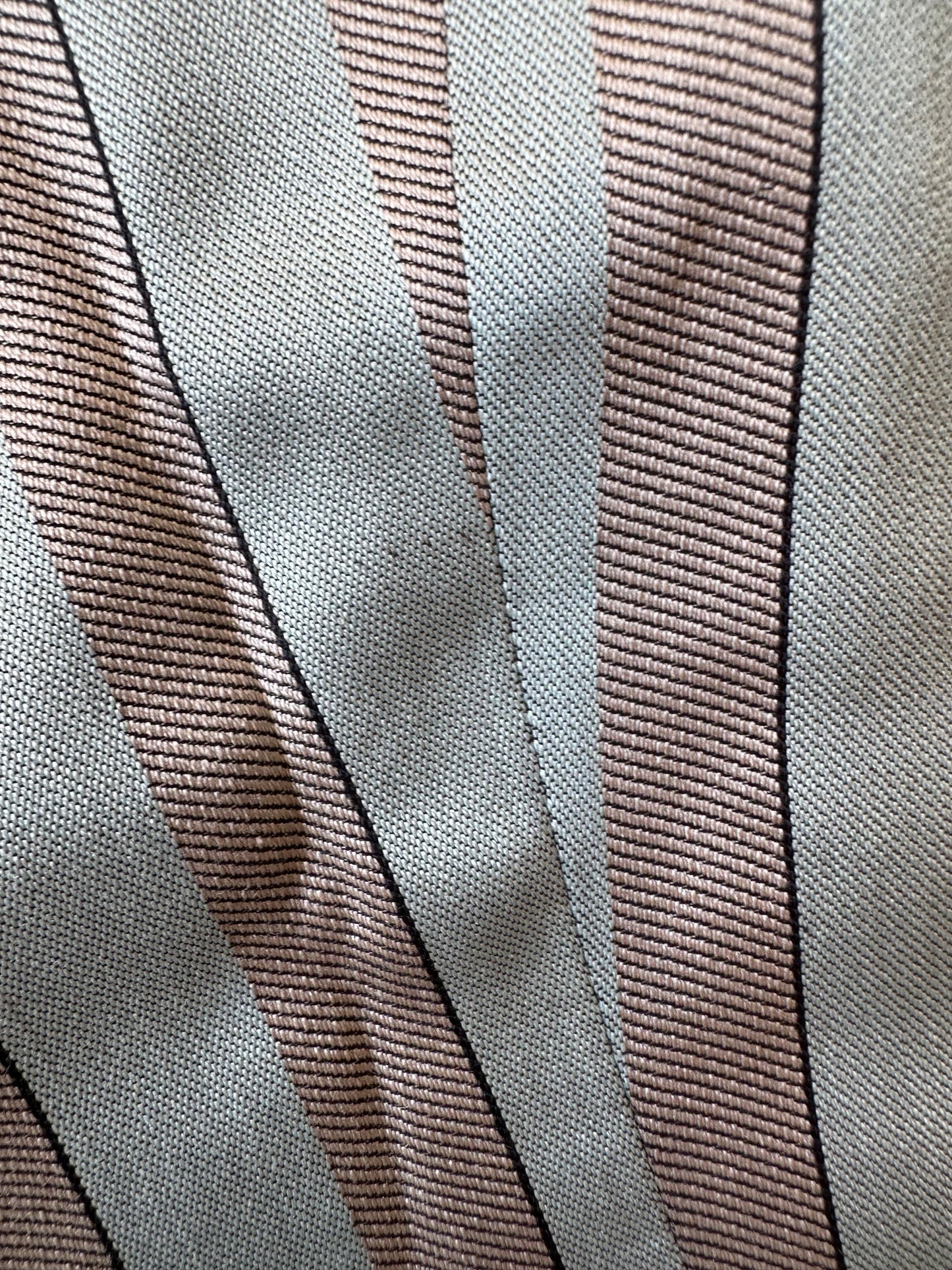Vintage Prada S/S 1990 Blue Silk Striped Waistcoat