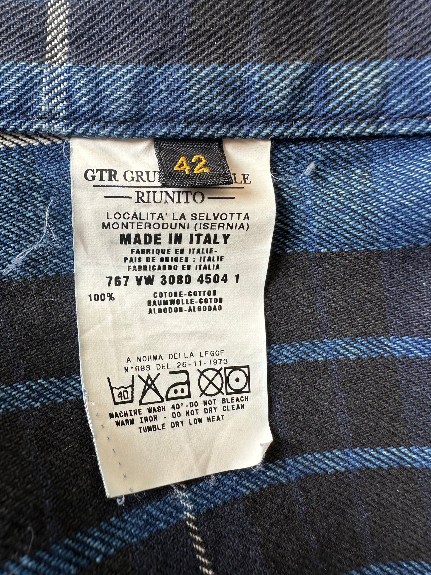 Vintage Vivienne Westwood Anglomania F/W 1998 Blue Tartan Skirt