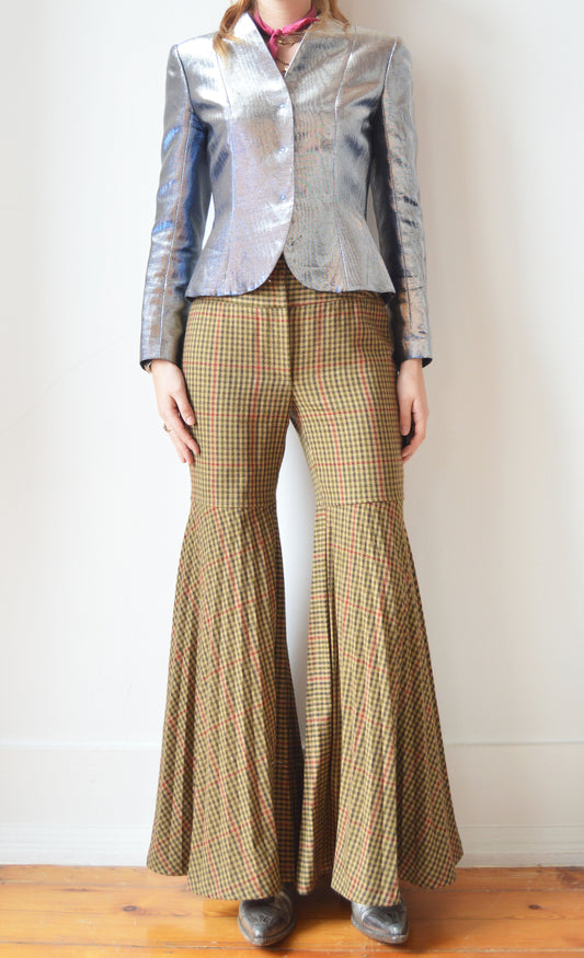 Vintage Dolce & Gabbana F/W 2000 Tweed Flared Trousers