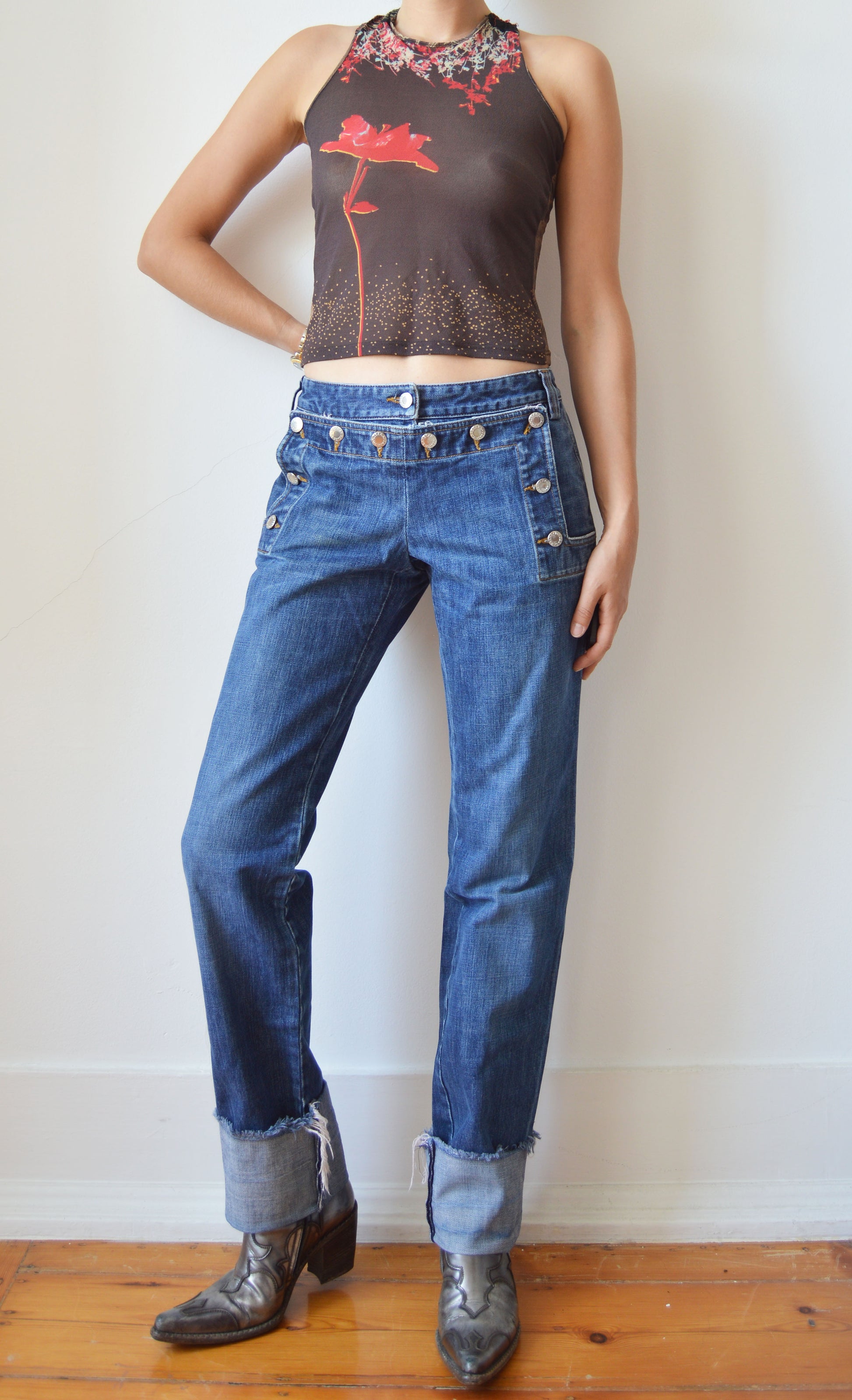 vintage dolce gabbana ss 2003 'sex' jeans