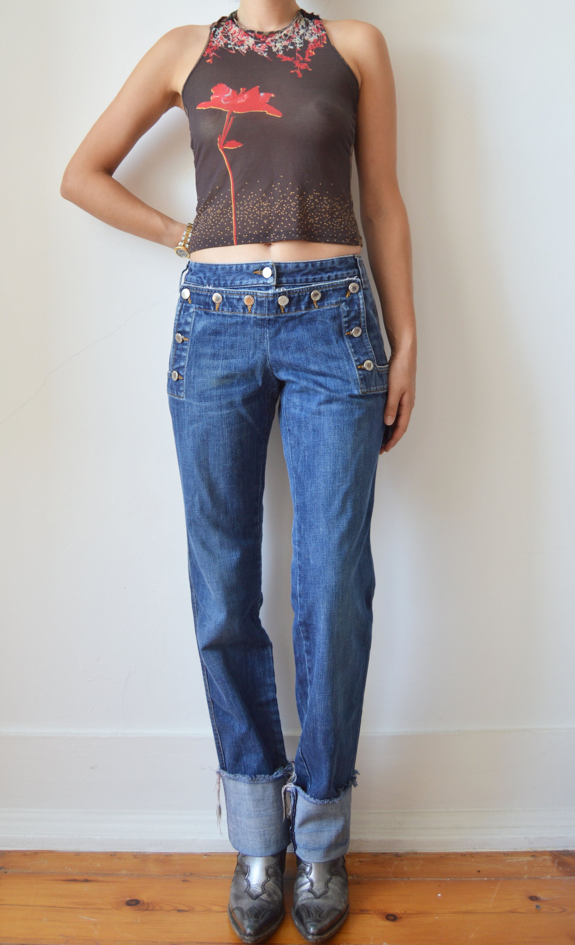 vintage dolce gabbana ss 2003 'sex' jeans
