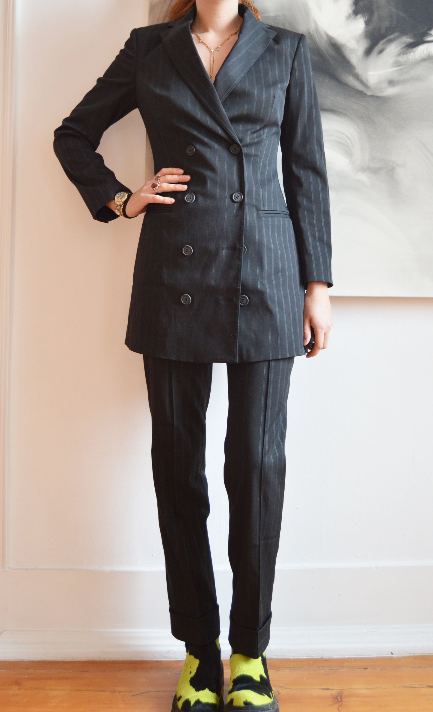 gianfranco ferre pinstripe suit