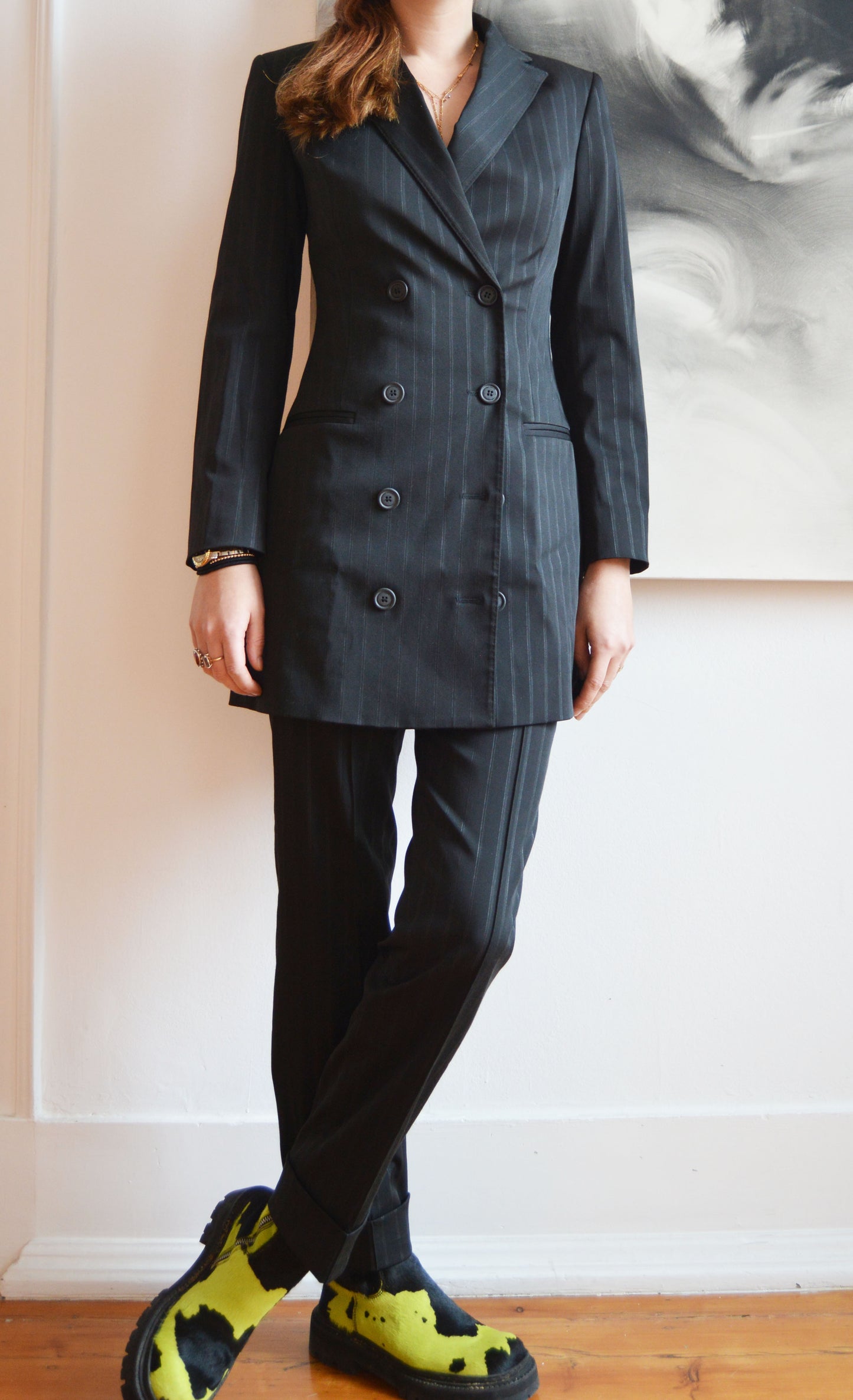 gianfranco ferre pinstripe suit
