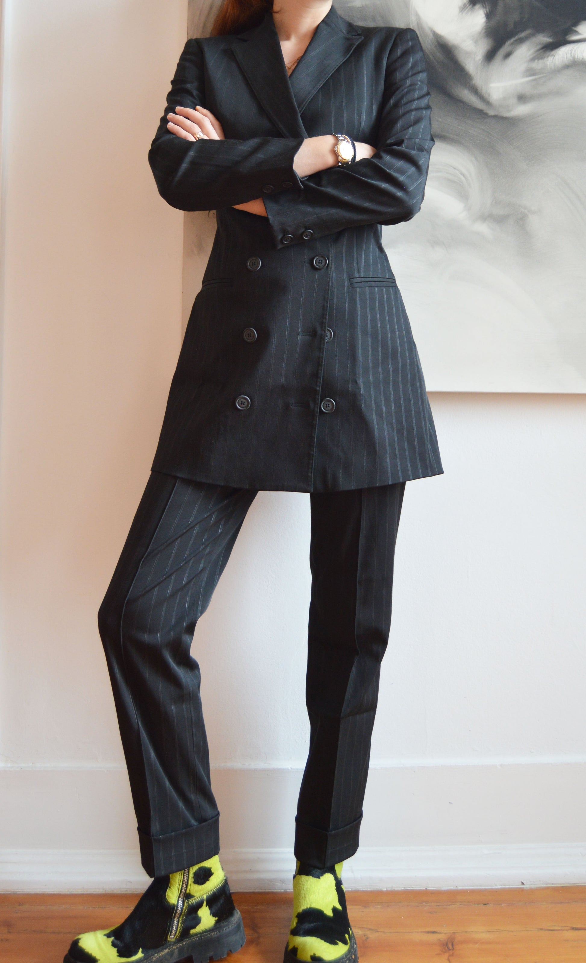gianfranco ferre pinstripe suit