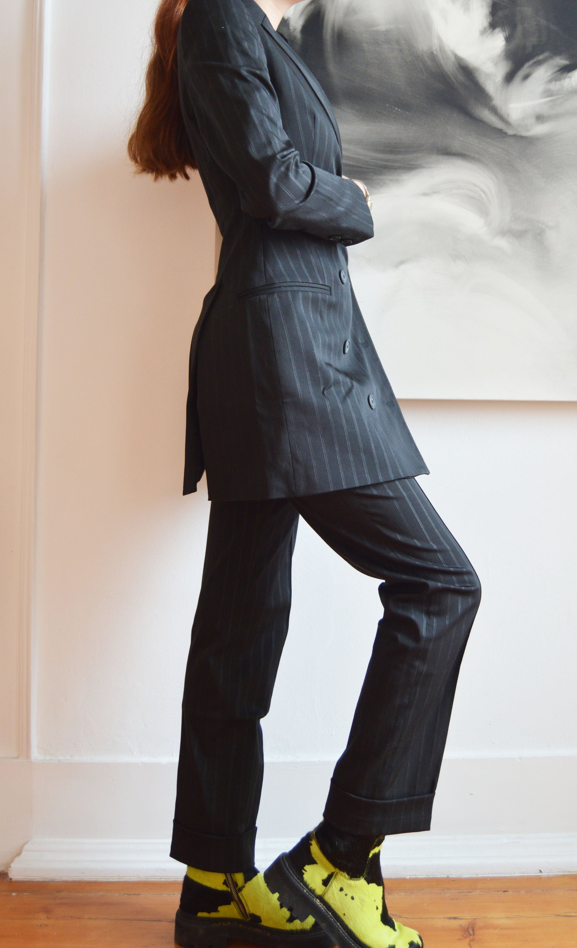 gianfranco ferre pinstripe suit