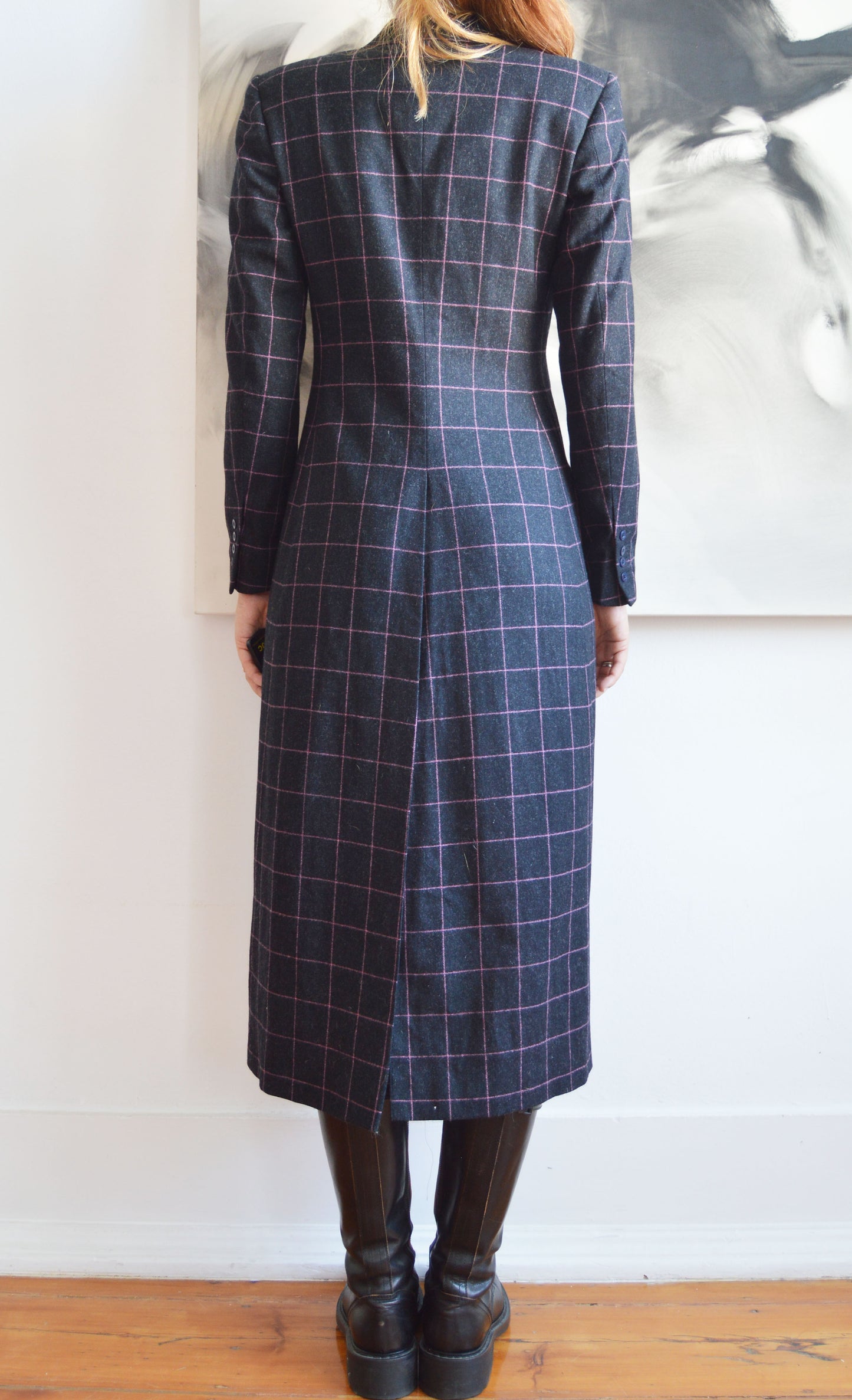 Vintage Chloé F/W 1998 Wool Checked Coat