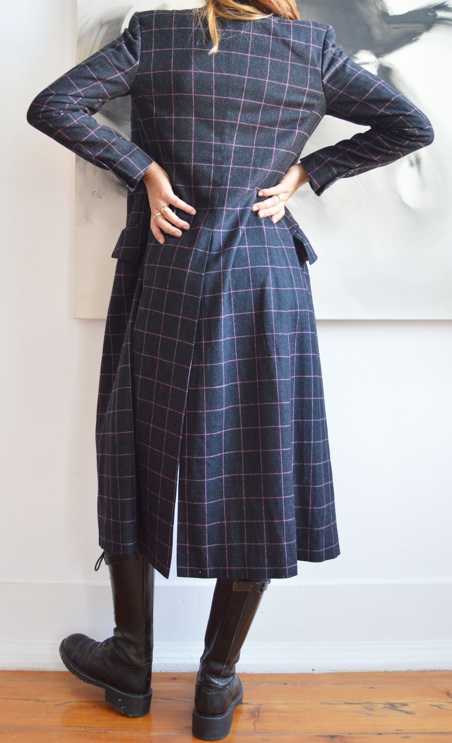 Vintage Chloé F/W 1998 Wool Checked Coat