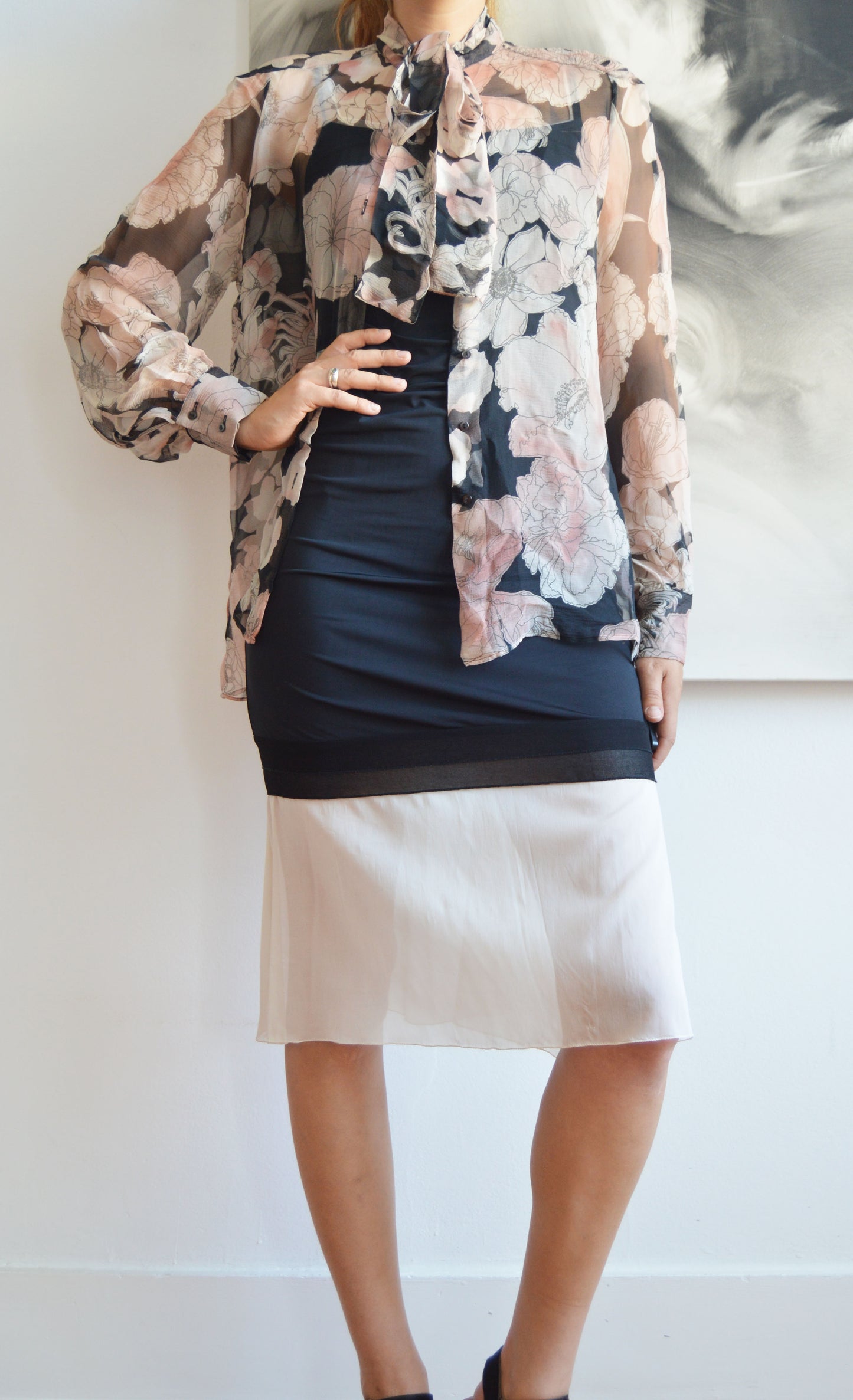 Vintage Chloé F/W 2003 Floral Silk Blouse