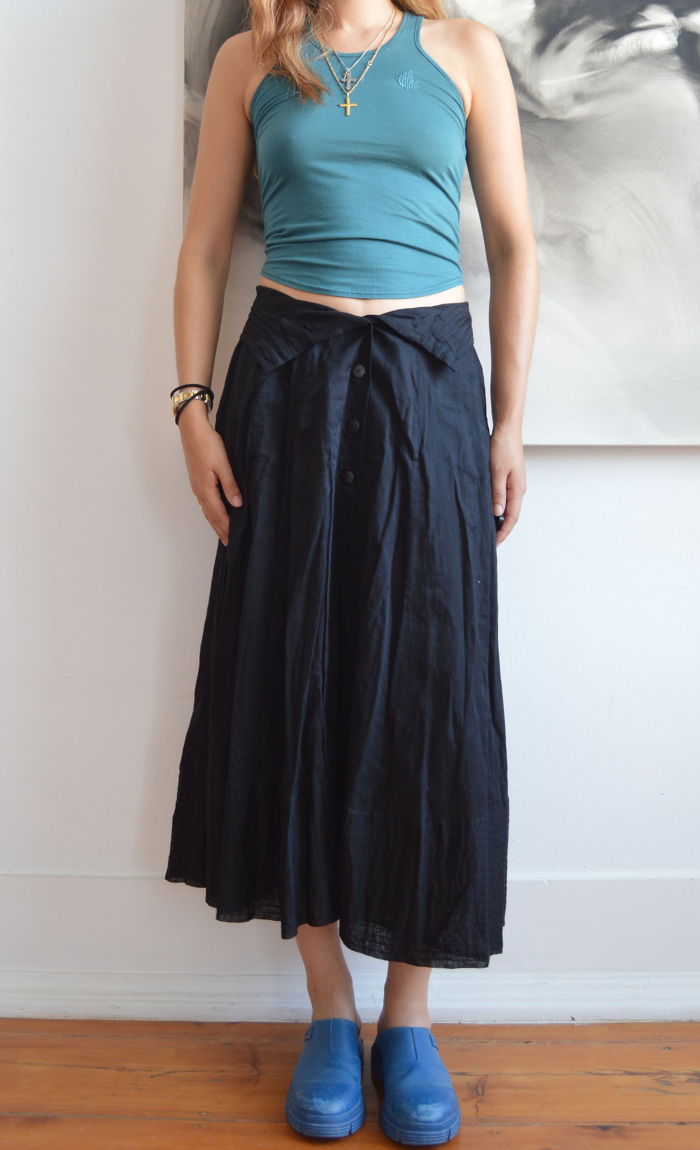 vintage Chloe teal tank top