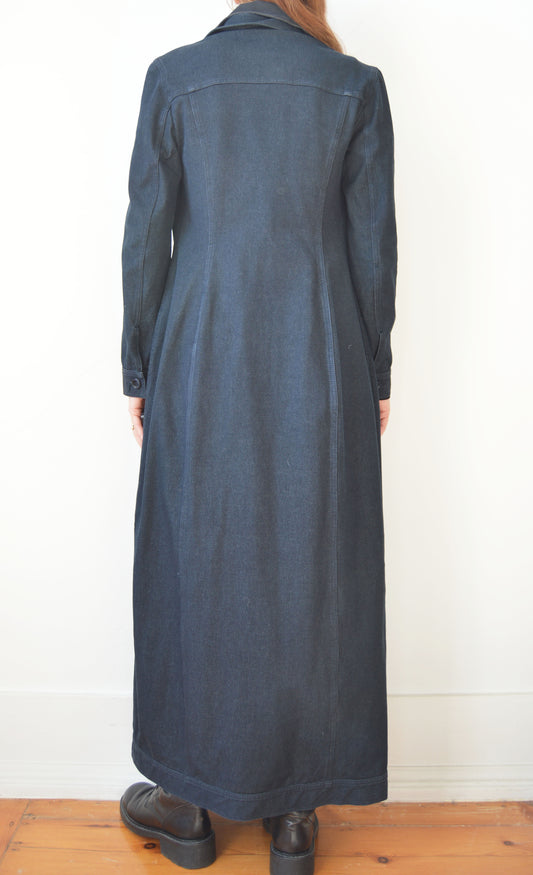 vintage d&g maxi denim jacket
