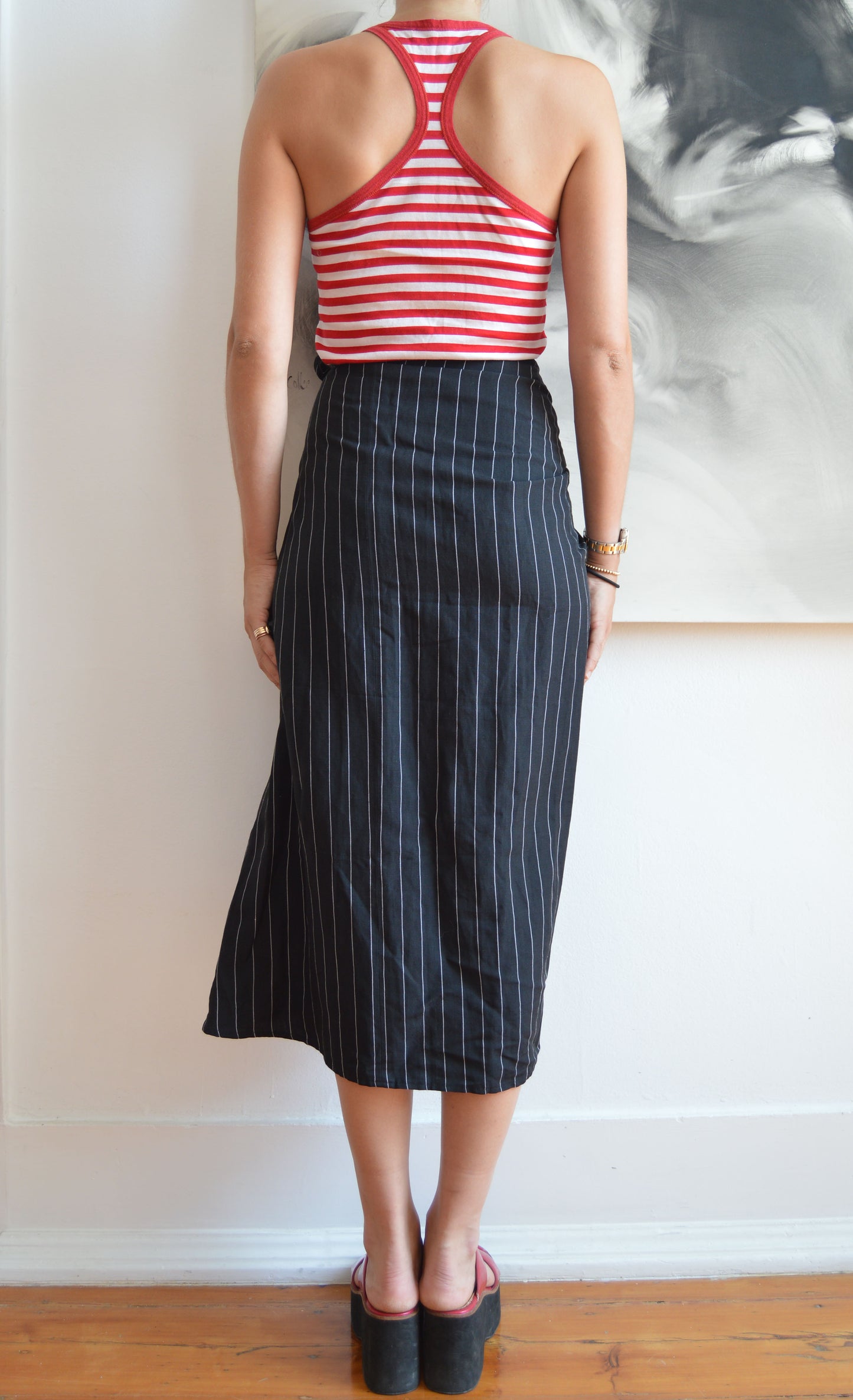 vintage dolce gabbana ss 2003 striped tank top