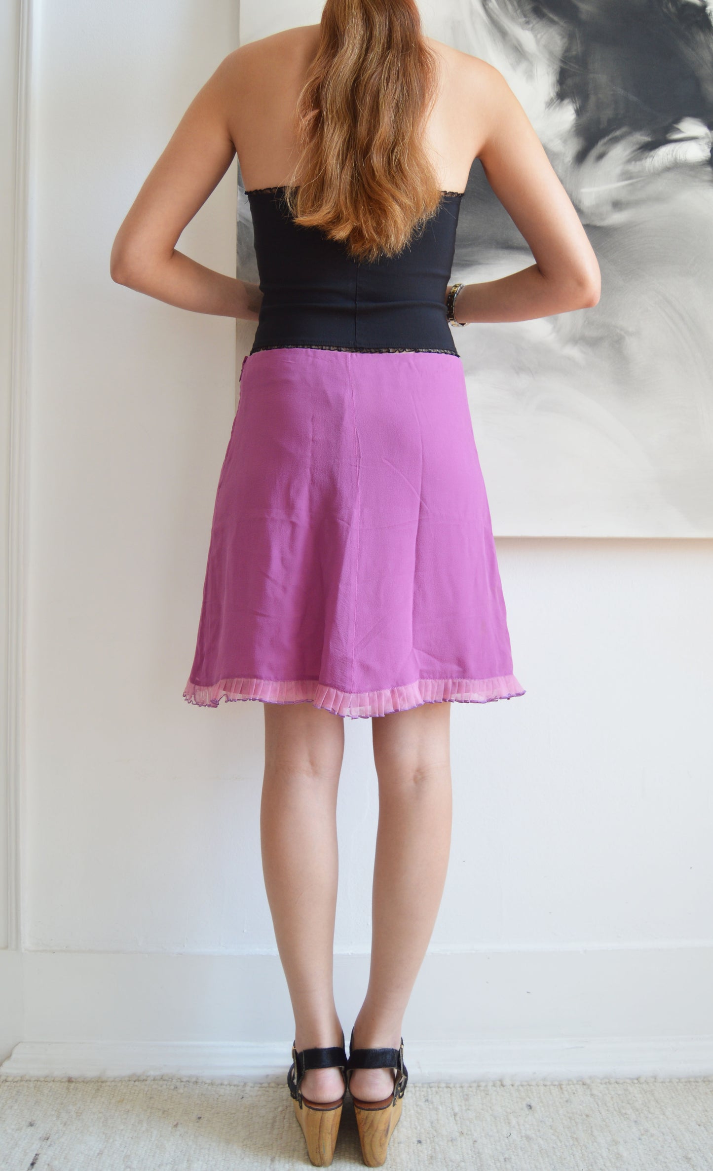 Vintage Emporio Armani Purple Skirt