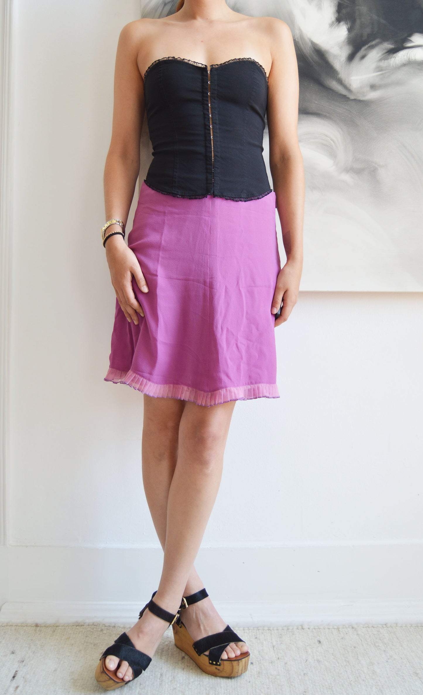 Vintage Emporio Armani Purple Skirt