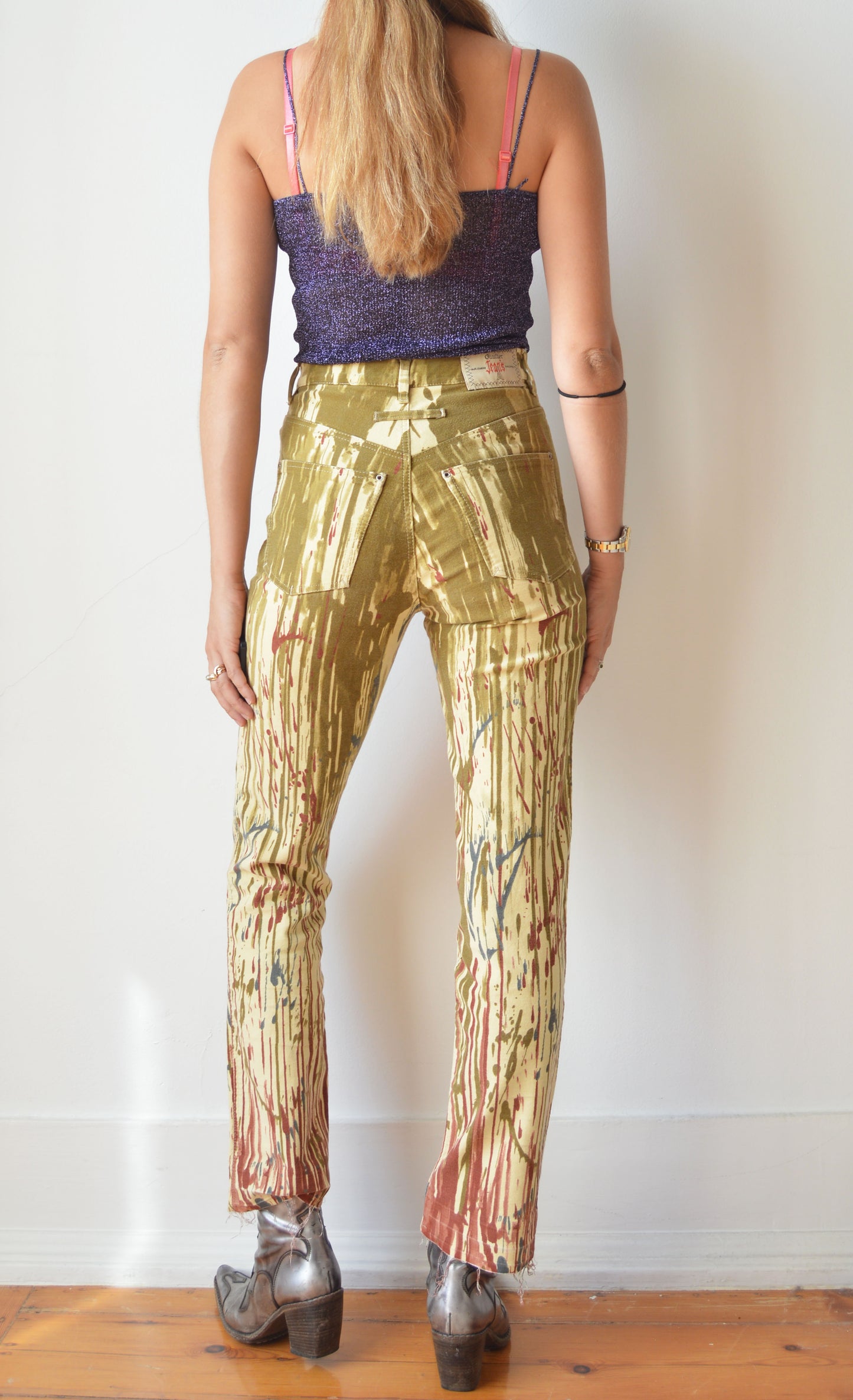 Vintage Gaultier Jeans Paint Splatter Trousers