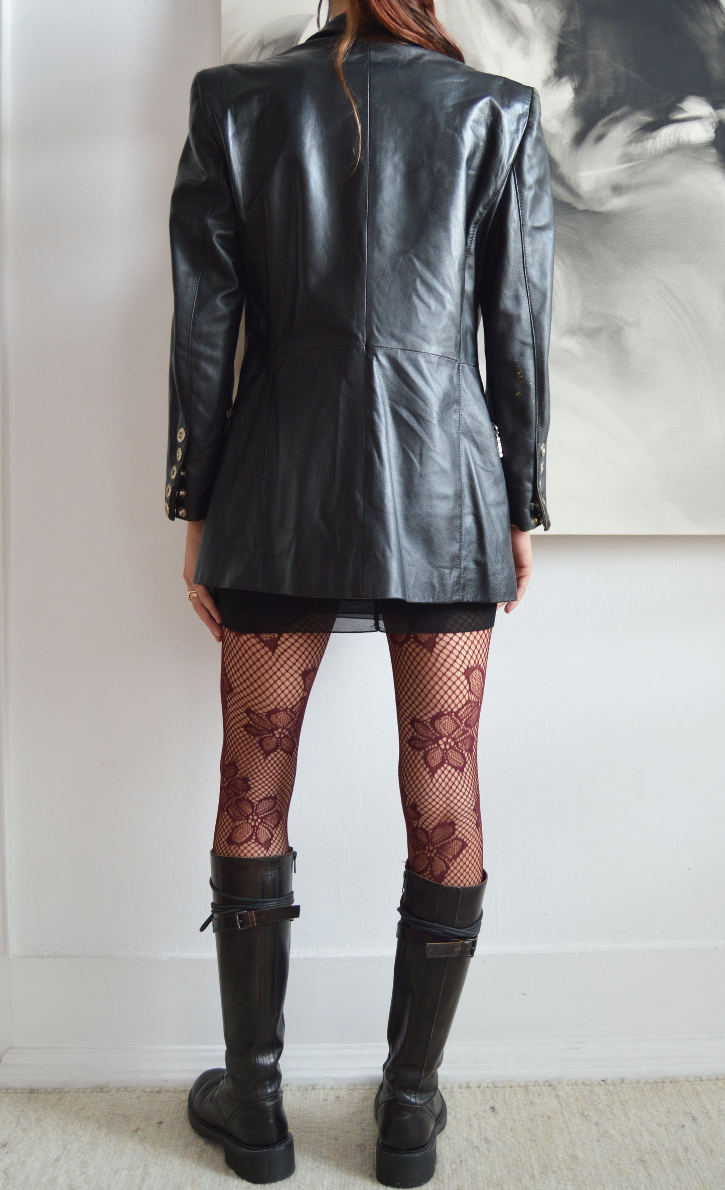vintage gianfranco ferre leather jacket