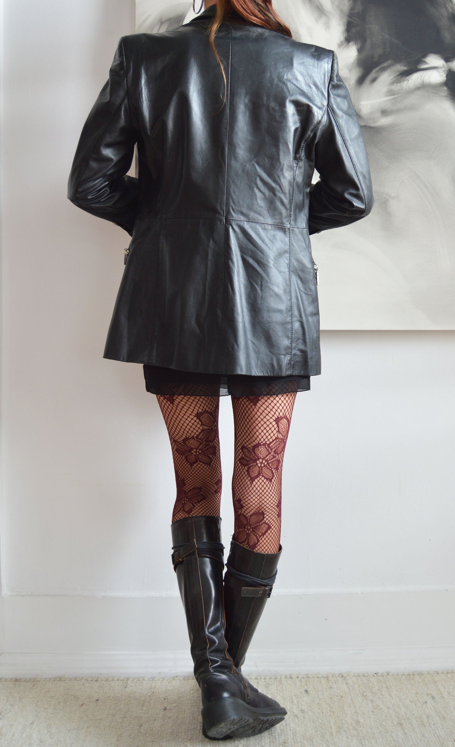 vintage gianfranco ferre leather jacket