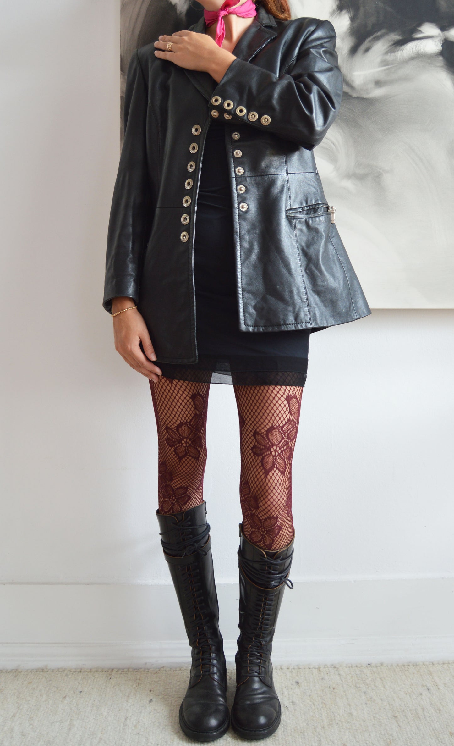 vintage gianfranco ferre leather jacket