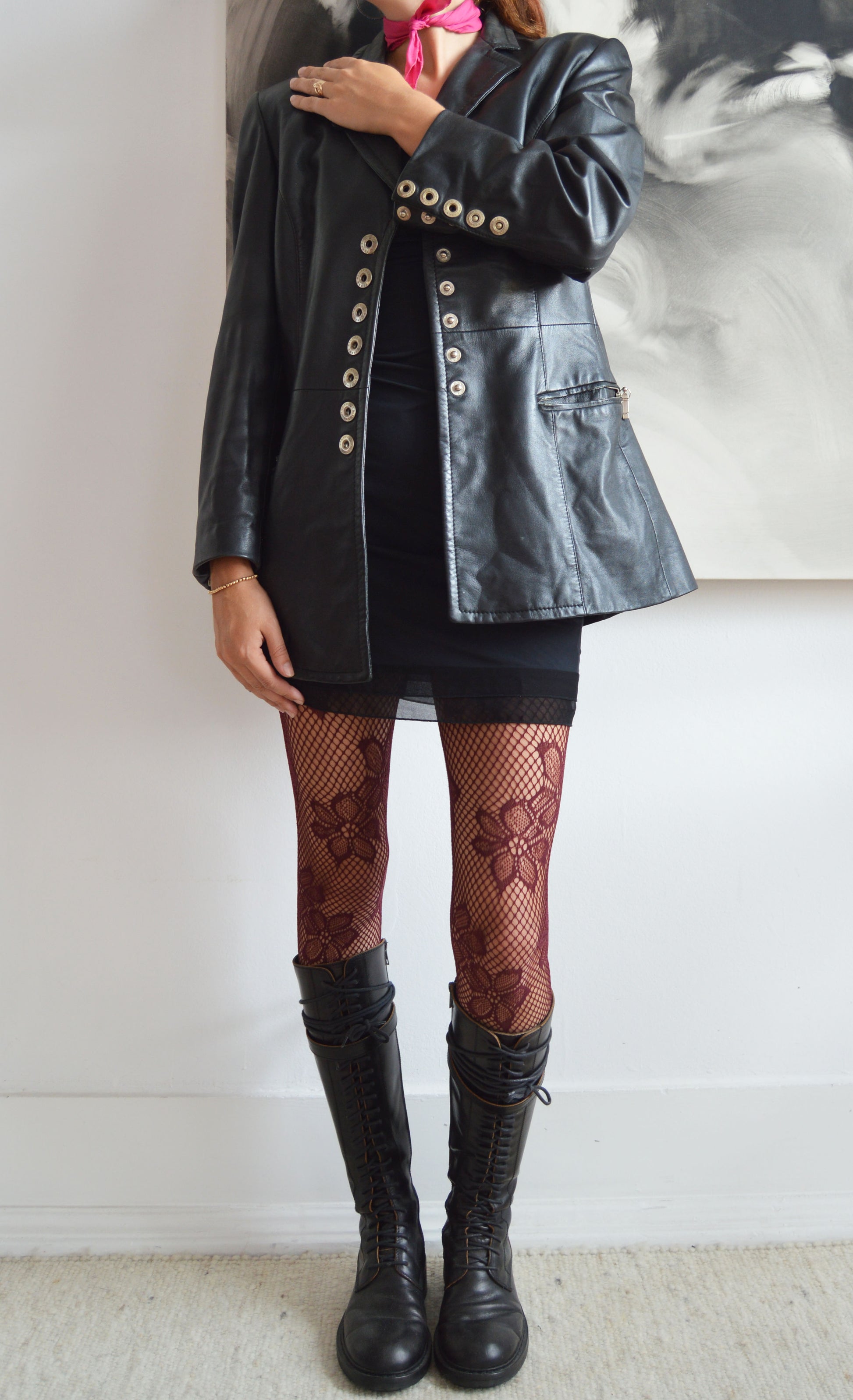 vintage gianfranco ferre leather jacket