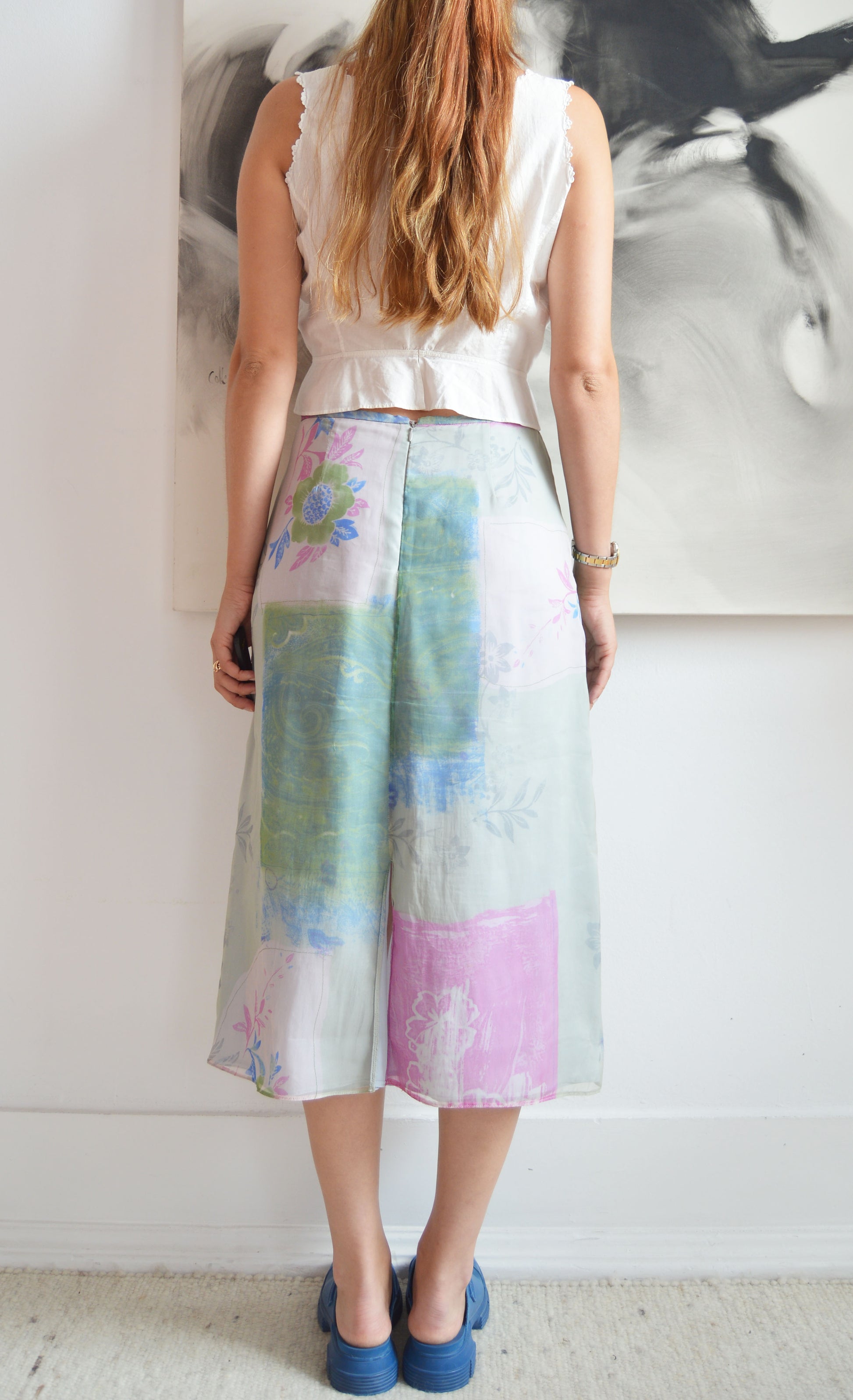 vintage Giorgio Armani ss 2000 patterned skirt