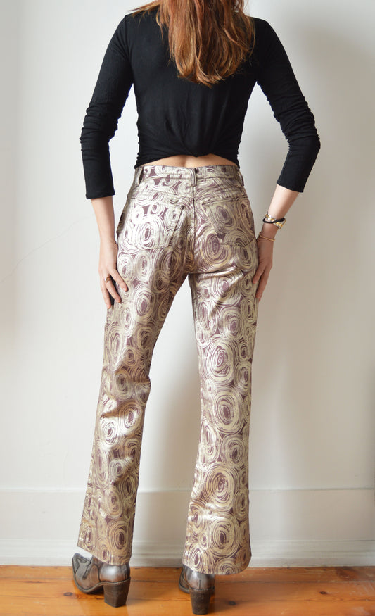 Vintage Iceberg F/W 2000 Metallic Jeans