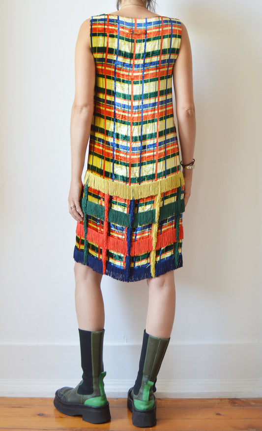 Vintage Jean Paul Gaultier F/W 1997 Tartan Velvet Dress