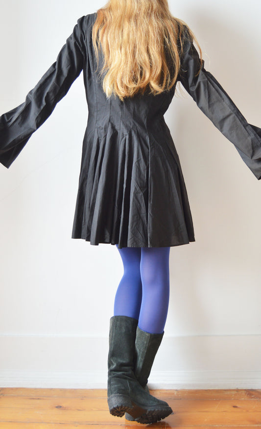 Vintage Kenzo Black Cotton Dress